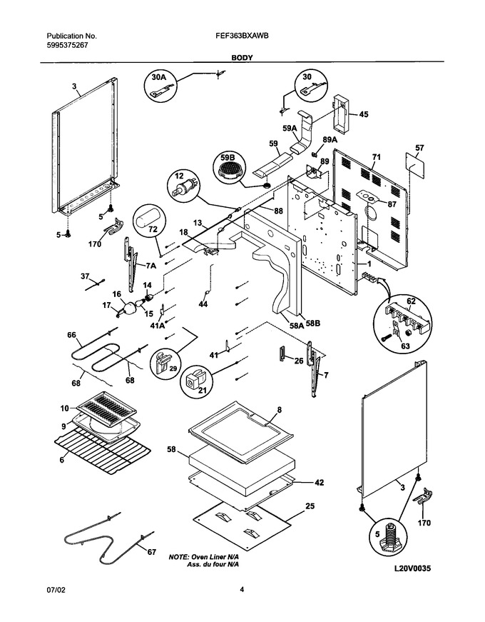 Diagram for FEF363BXAWB