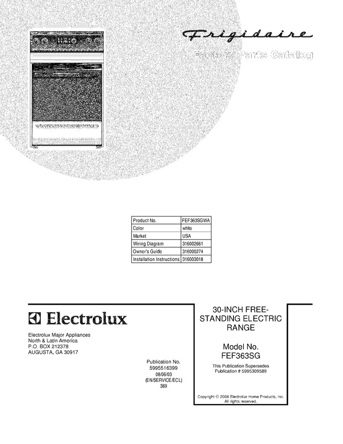 Diagram for FEF363SGWA