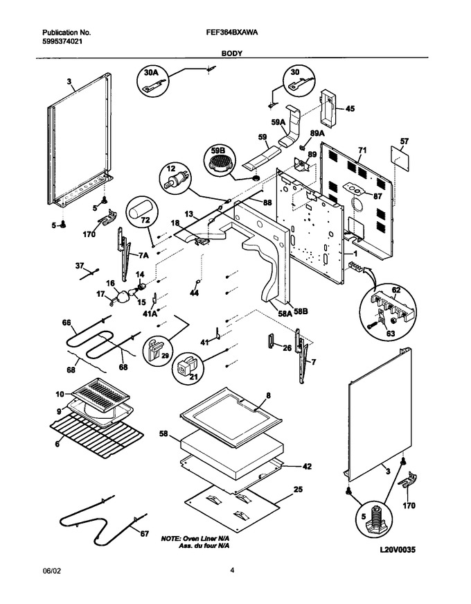 Diagram for FEF364BXAWA