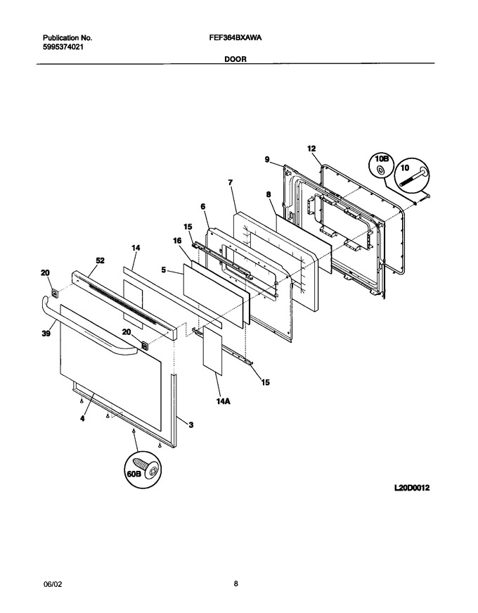 Diagram for FEF364BXAWA