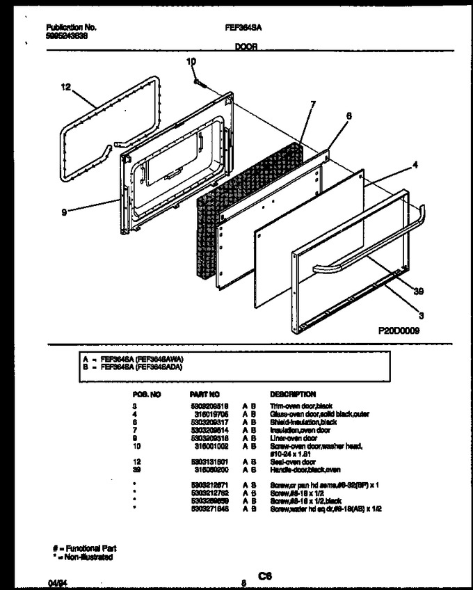 Diagram for FEF364SAWA