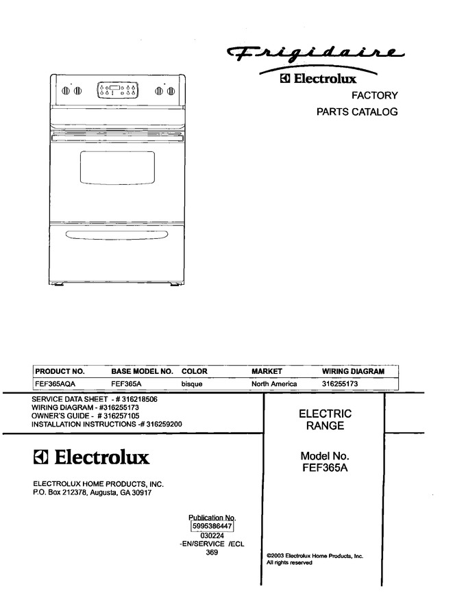 Diagram for FEF365AQA