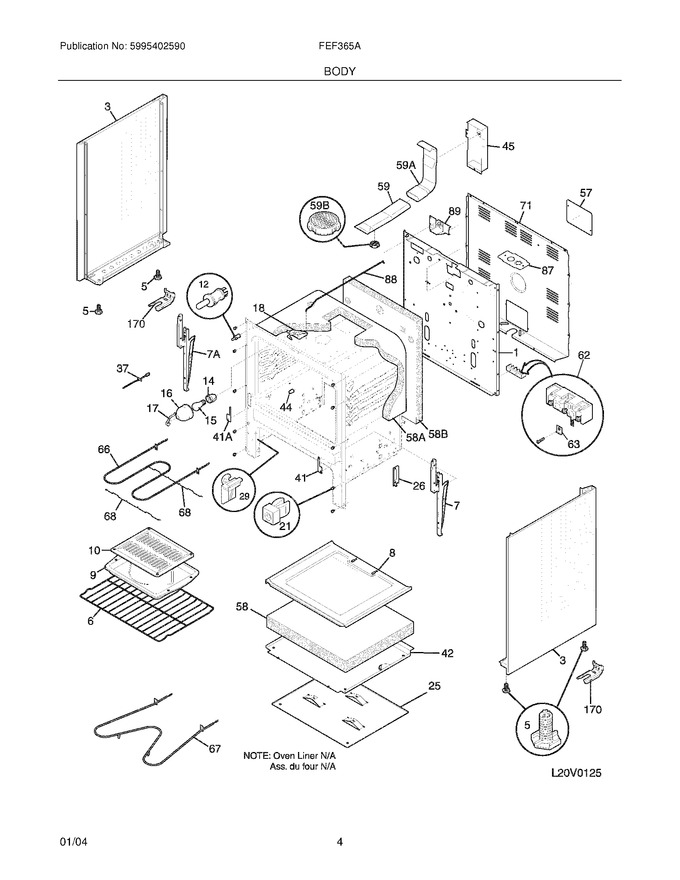 Diagram for FEF365AQE