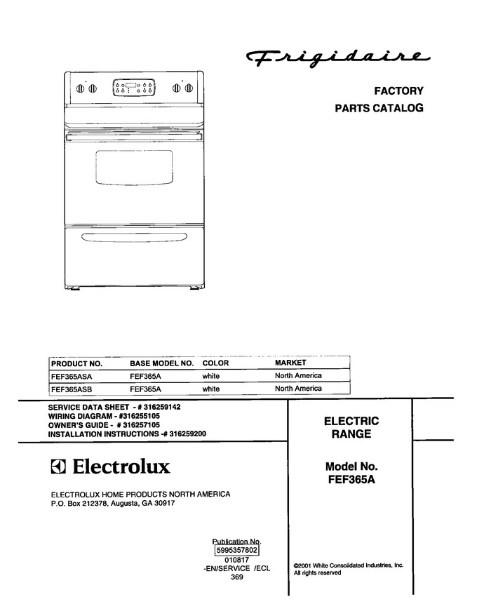 Diagram for FEF365ASB