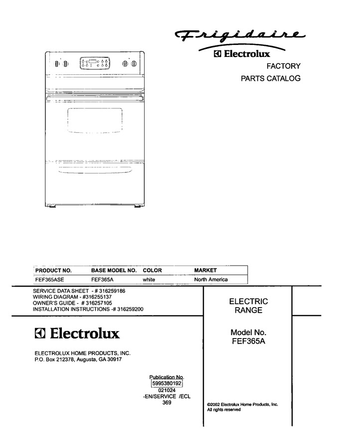 Diagram for FEF365ASE