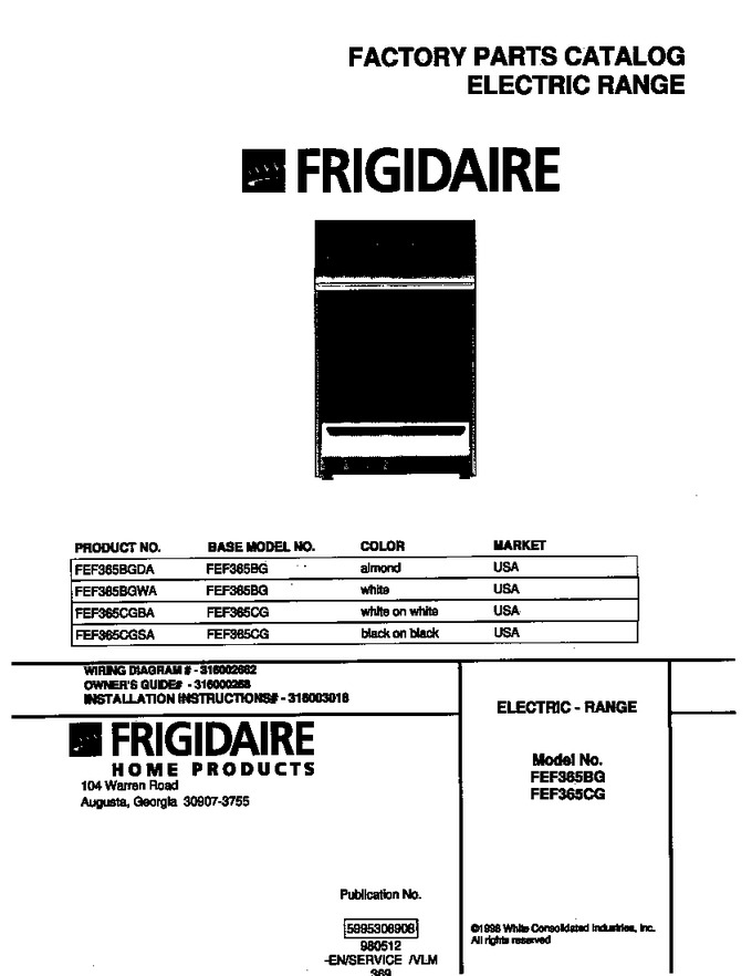 Diagram for FEF365BGDA