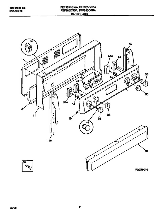 Diagram for FEF365CGSA