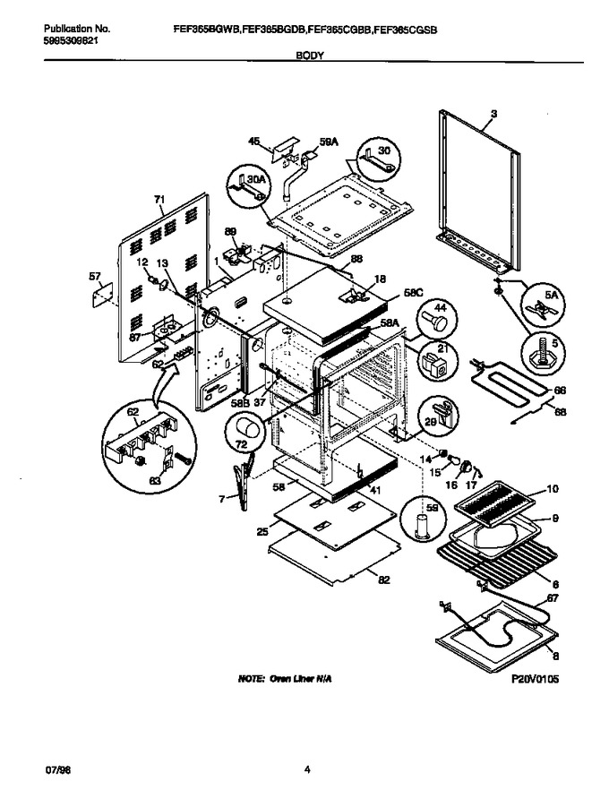 Diagram for FEF365BGWB