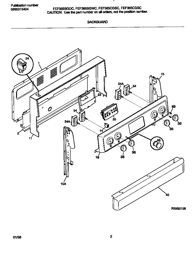 Diagram for FEF365BGWC