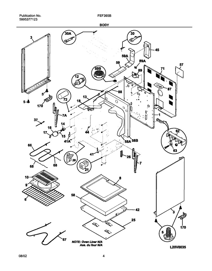 Diagram for FEF365BWA
