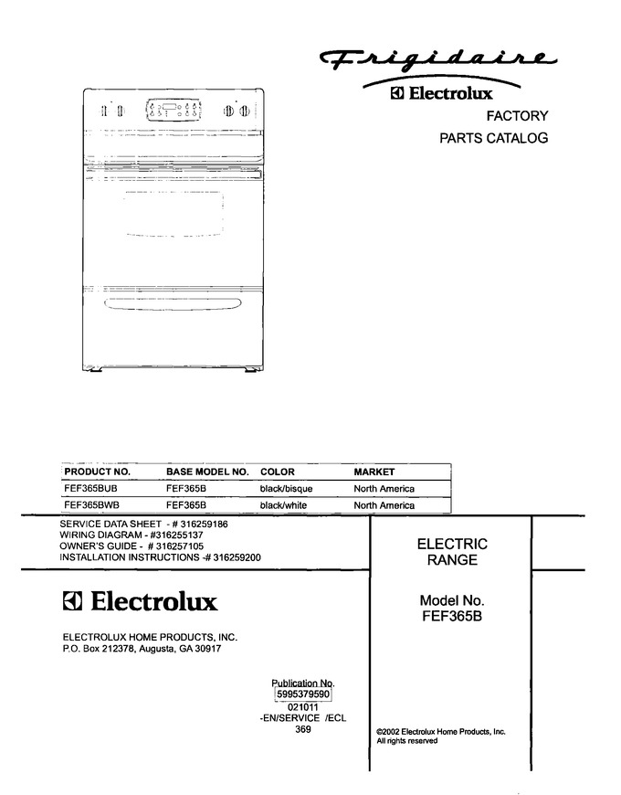 Diagram for FEF365BUB