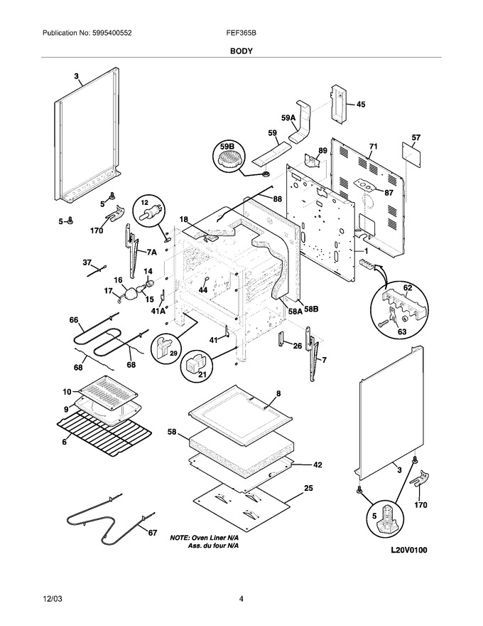 Diagram for FEF365BWE