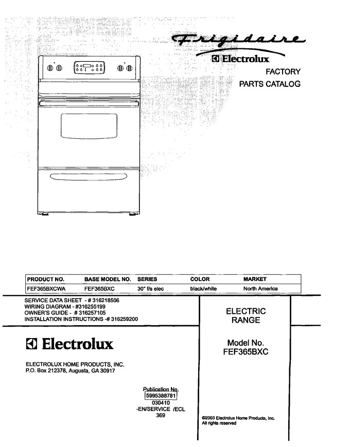 Diagram for FEF365BXCWA