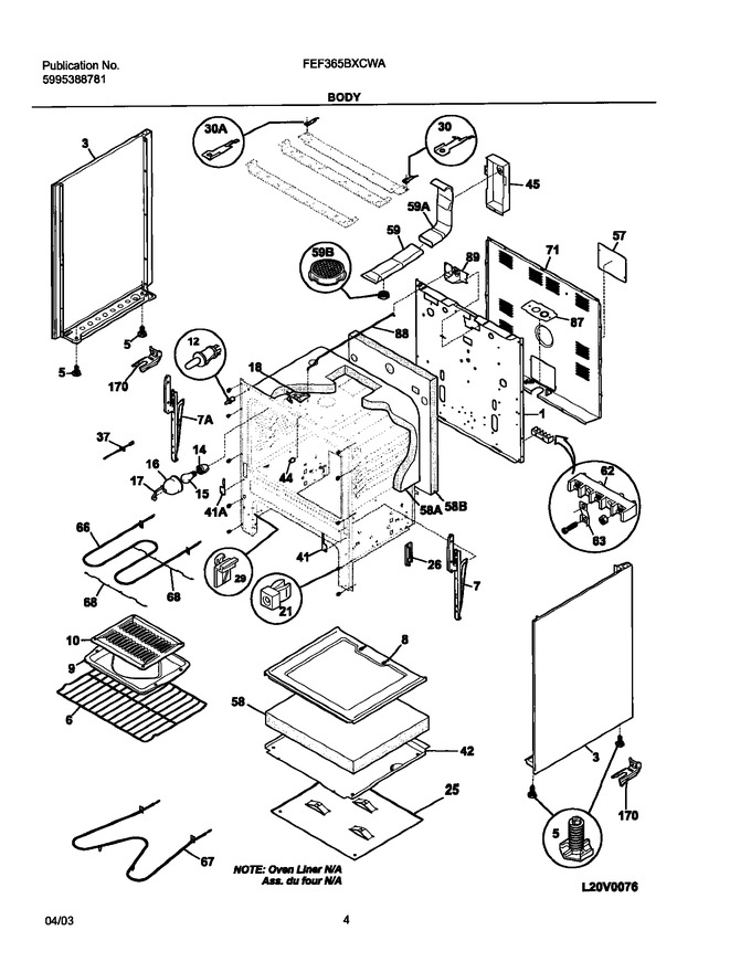 Diagram for FEF365BXCWA