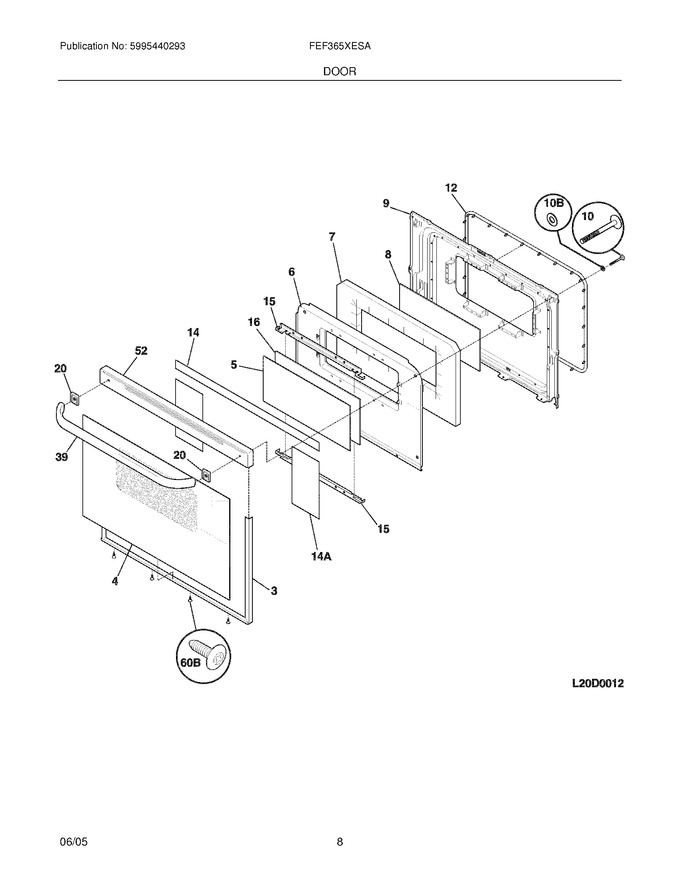 Diagram for FEF365XESA