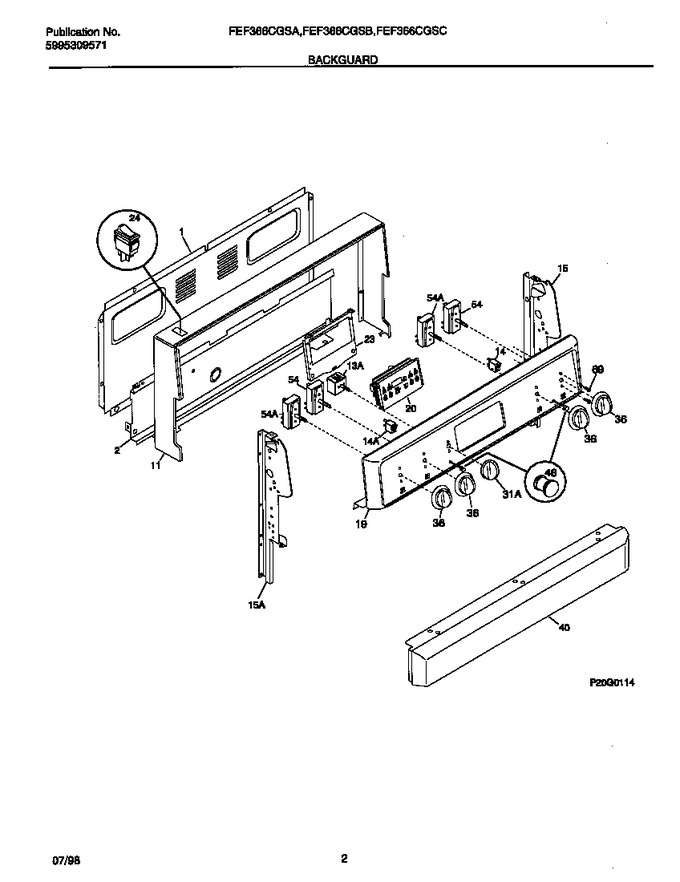 Diagram for FEF366CGSA