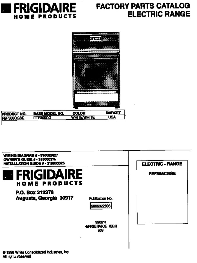 Diagram for FEF366CGSE