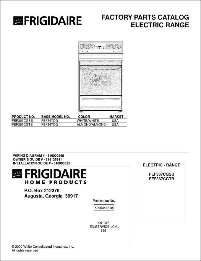 Diagram for FEF367CGSB