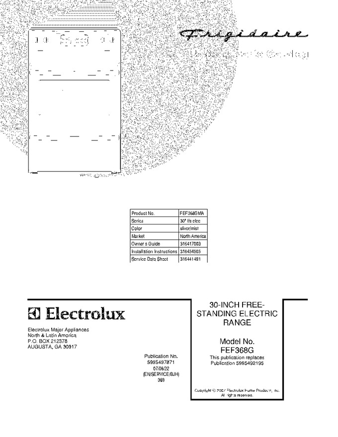 Diagram for FEF368GMA
