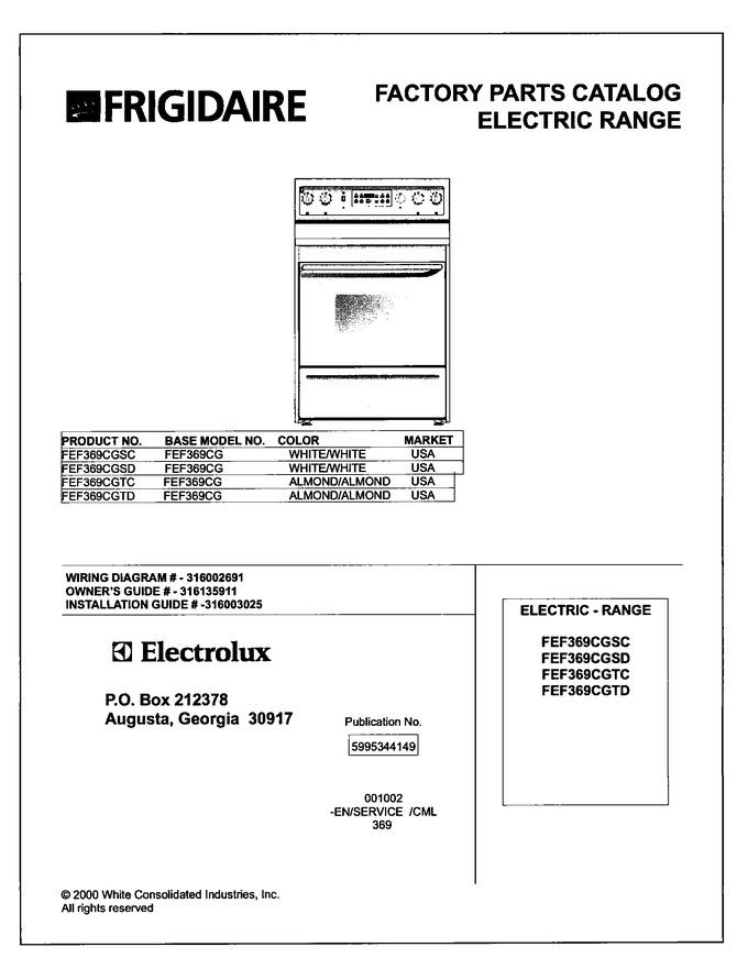 Diagram for FEF369CGSC