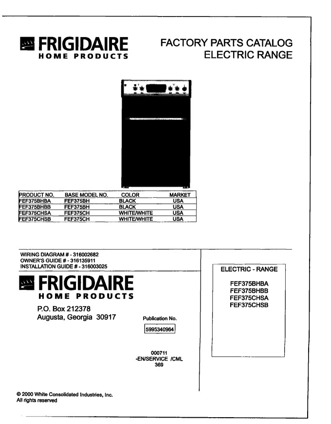 Diagram for FEF375BHBA