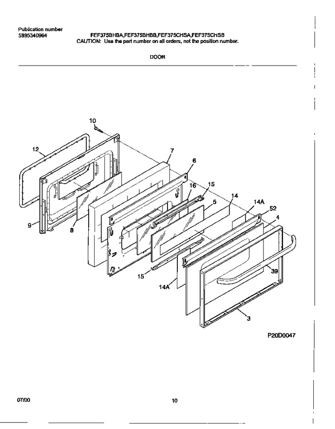 Diagram for FEF375BHBA