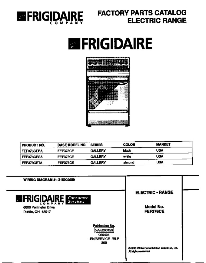 Diagram for FEF378CESA