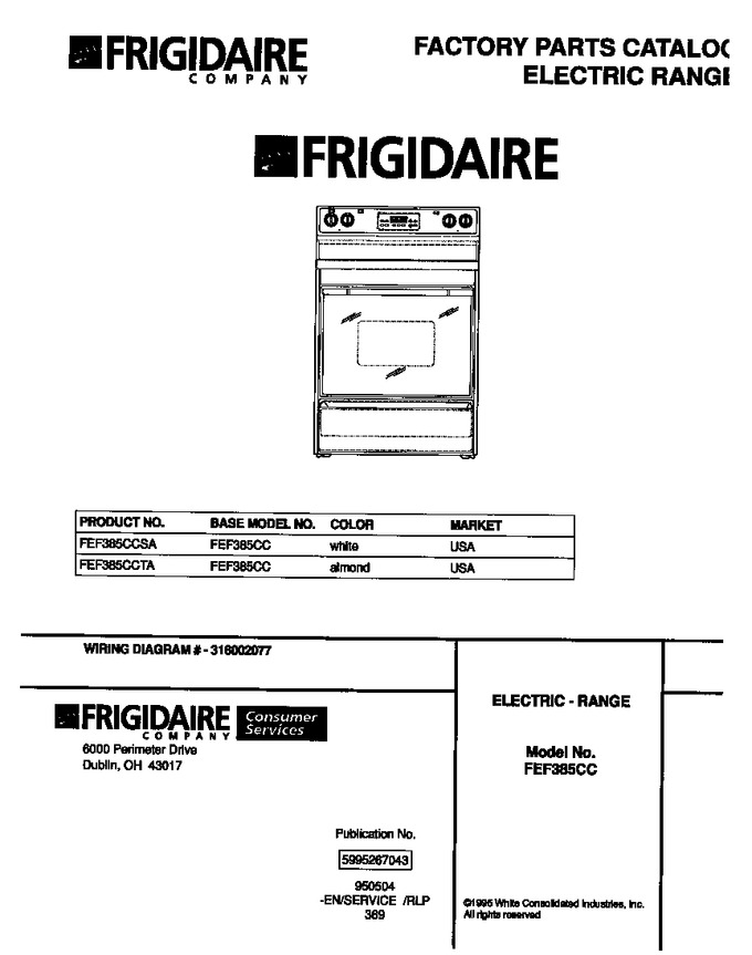 Diagram for FEF385CCSA