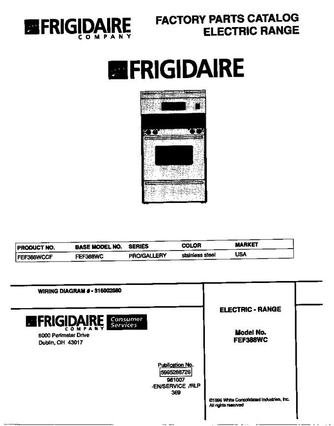 Diagram for FEF388WCCF