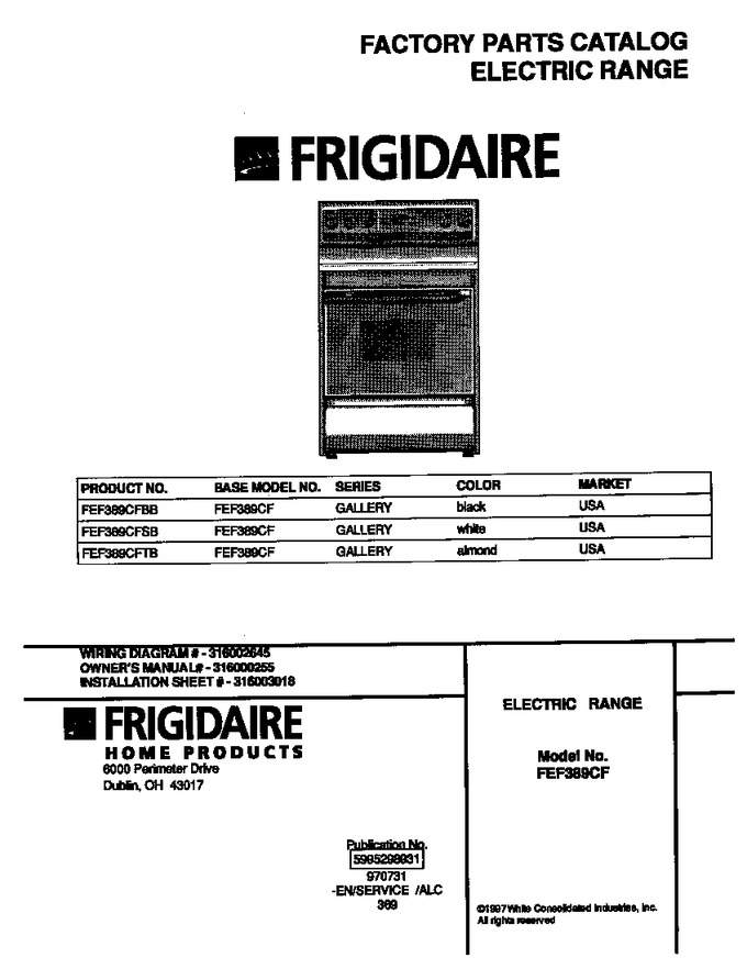 Diagram for FEF389CFSB
