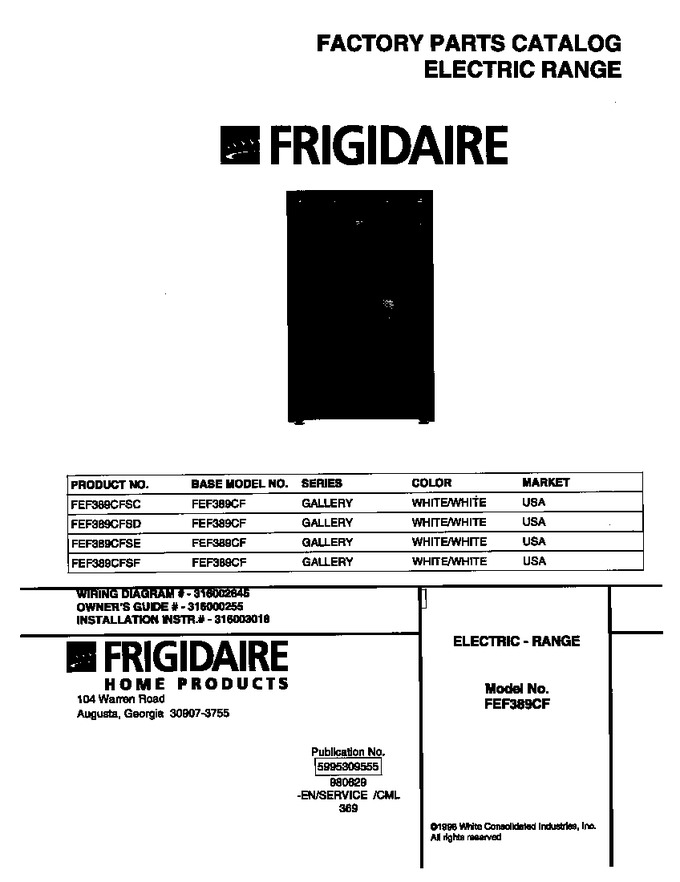 Diagram for FEF389CFSD