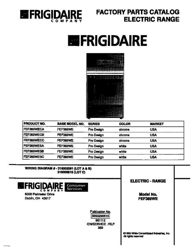 Diagram for FEF389WECC