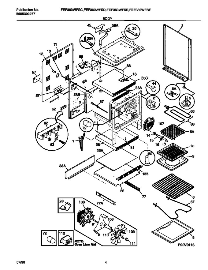 Diagram for FEF389WFSD