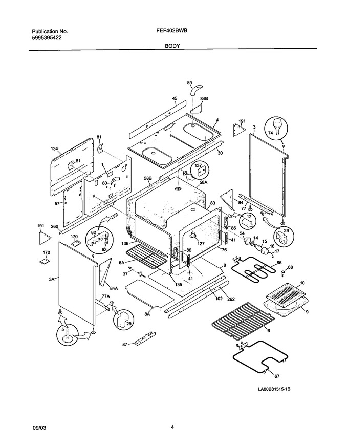 Diagram for FEF402BWB