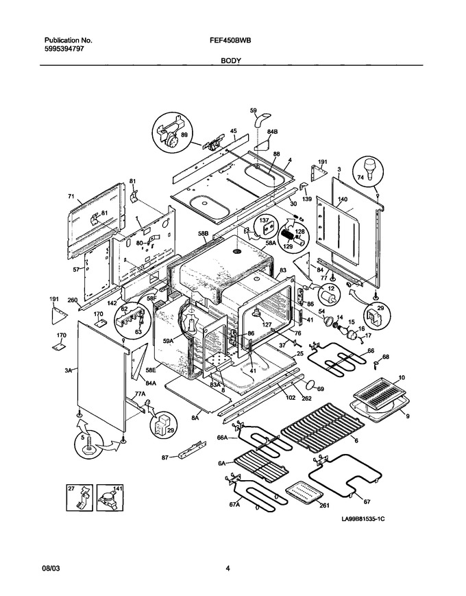 Diagram for FEF450BWB
