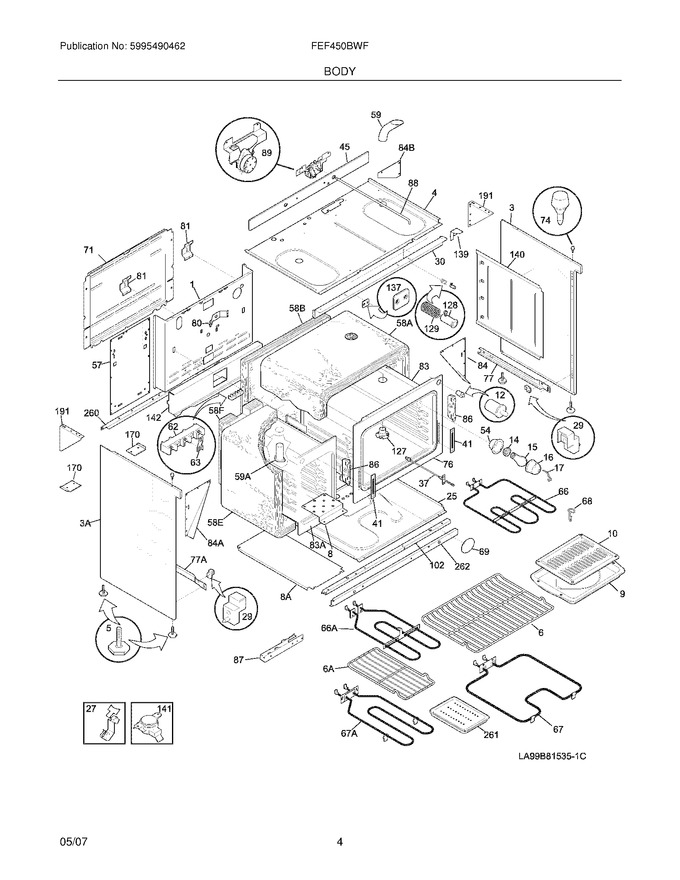 Diagram for FEF450BWF