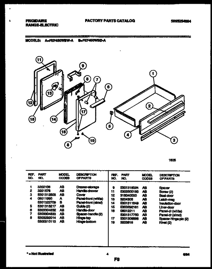 Diagram for FEF450WBDA