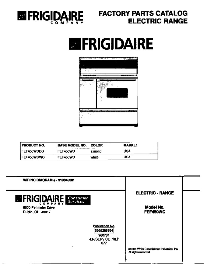 Diagram for FEF450WCDC