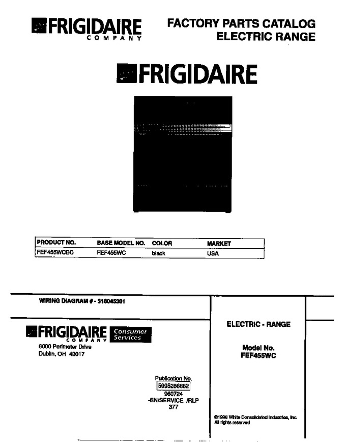 Diagram for FEF455WCBC