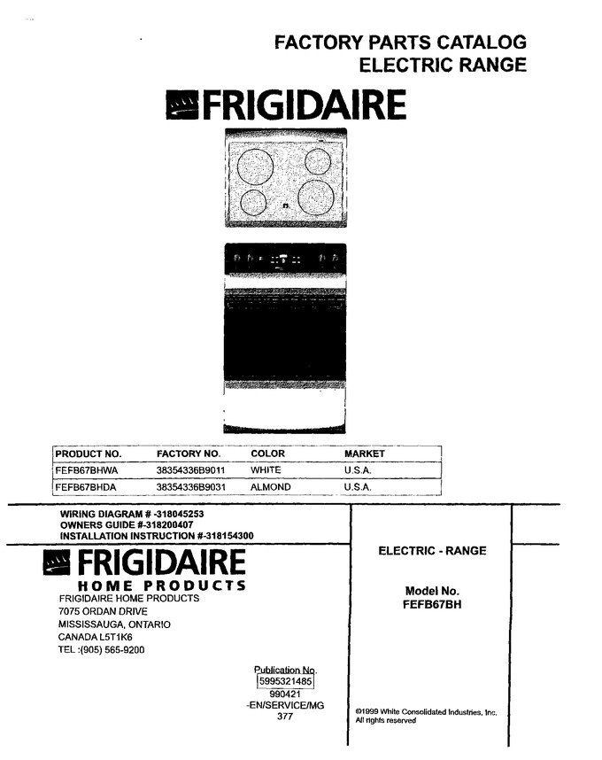 Diagram for FEFB67BHWA