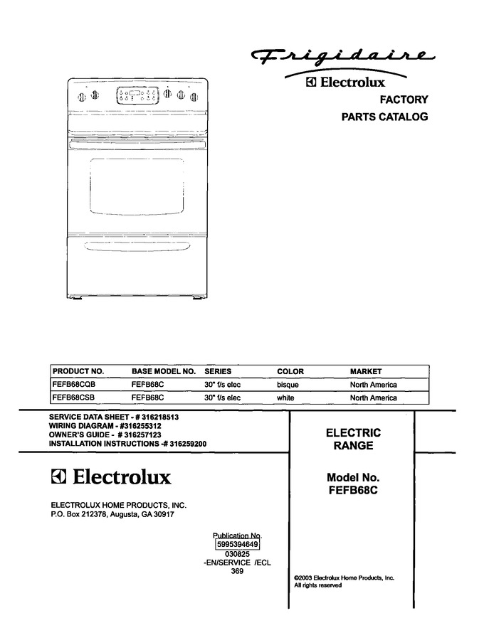 Diagram for FEFB68CSB