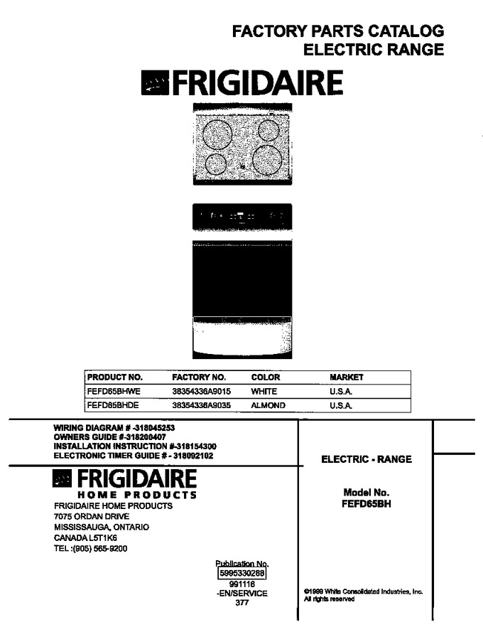 Diagram for FEFD65BHWE