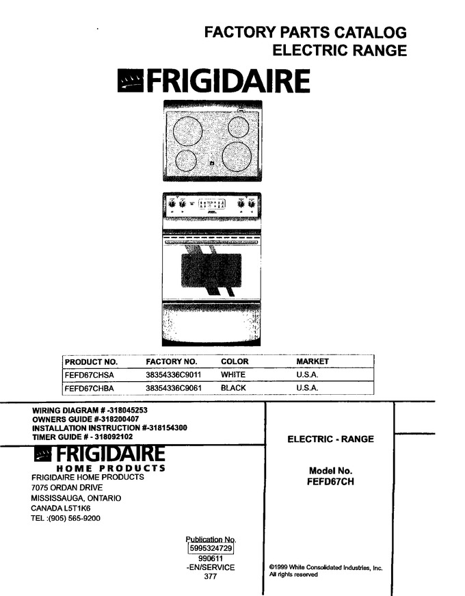 Diagram for FEFD67CHSA