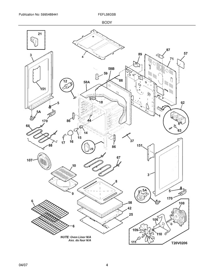 Diagram for FEFL58GSB