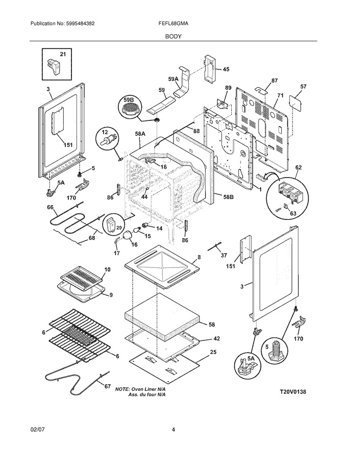 Diagram for FEFL68GMA