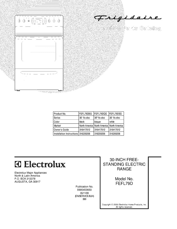 Diagram for FEFL79DSG