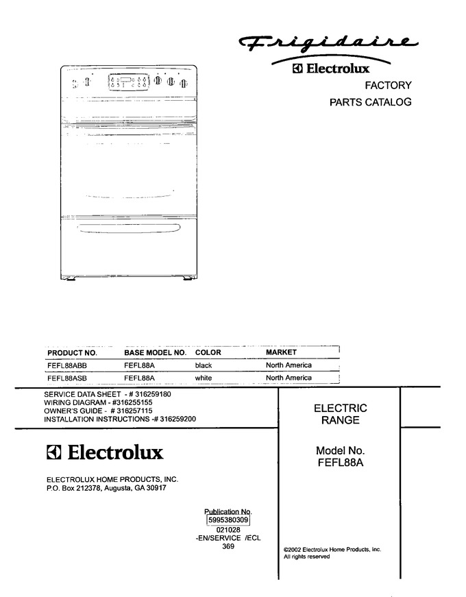 Diagram for FEFL88ASB