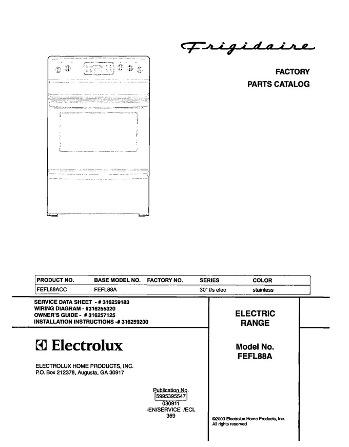 Diagram for FEFL88ACC