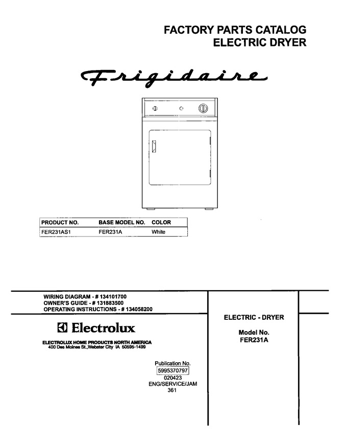 Diagram for FER231AS1