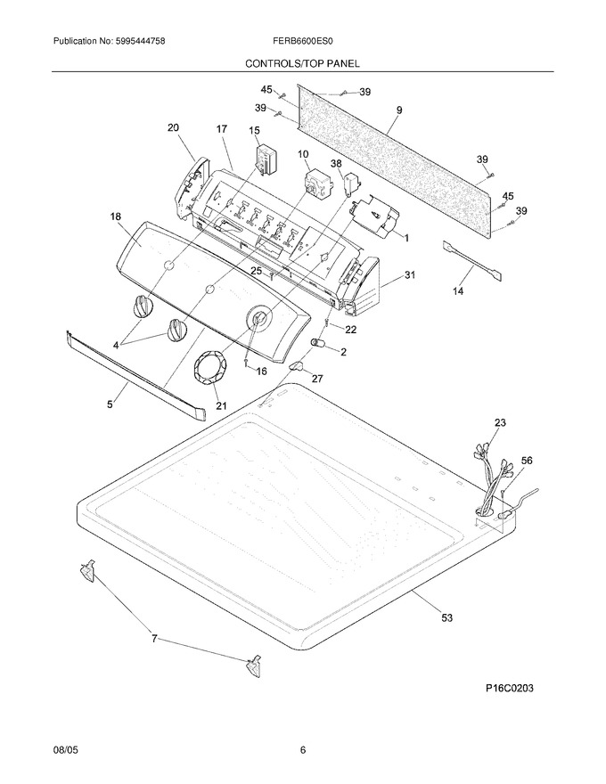 Diagram for FERB6600ES0
